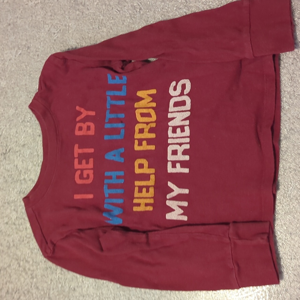 Kids unisex junk food long sleeve t